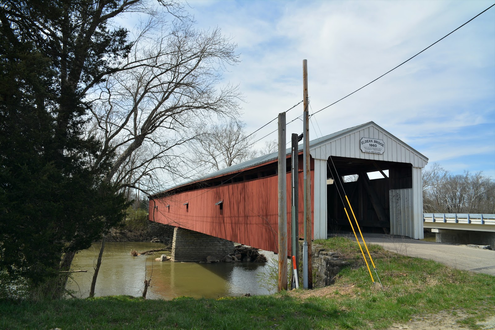 COVERED BRIDGES IN OHIO + ELDEAN COVERED BRIDGE TROY, OHIO