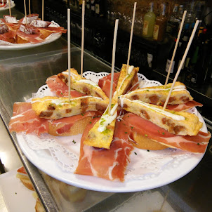 "Tapas" in Barcelona.