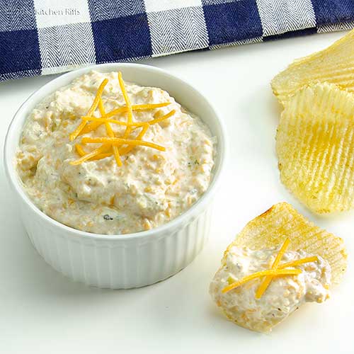 Kitchen Riffs Artichoke Dip with Cheddar Cheese