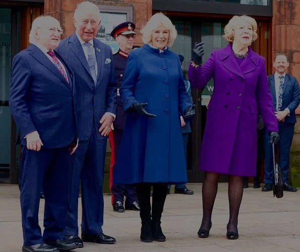 President of Ireland, Michael D Higgins and his wife Sabina Coyne Higgins