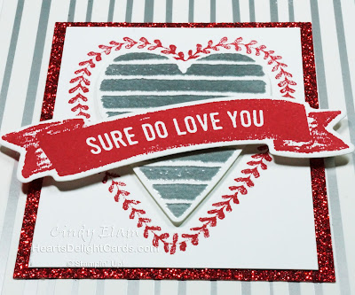 Heart's Delight Cards, Heart Happiness, Sure Do Love You, Occasions 2018, Stampin' Up!, Love, Valentine, 