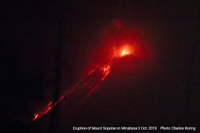 Mount Soputan is an active volcano in North Sulawesi. This photo was taken by Charles Roring using Canon 200D and 600 mm lens from Tomohon town 
