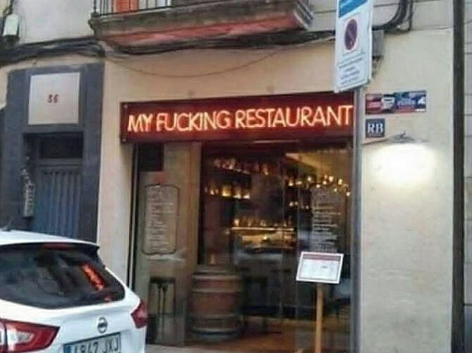 Witziger Restaurant Name