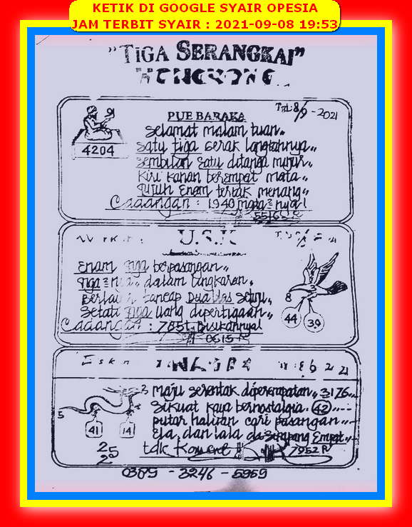 Prediksi Hongkong 8 September 2021 Prediksi Togel Hk Sdy Sgp