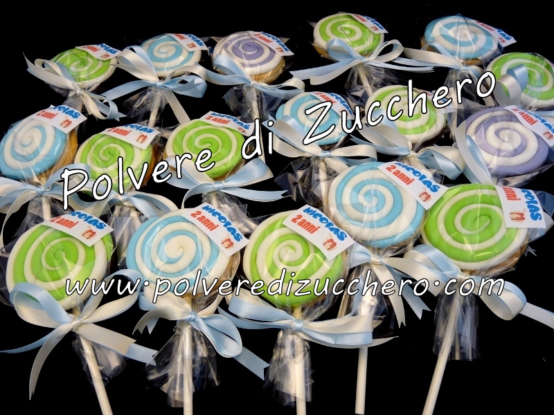 Biscotti lecca lecca e biscotti papera  Polvere di Zucchero:cake design e  sugar art.Corsi decorazione torte,cupcakes e fiori.Shop on line