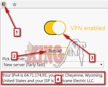 Shs Vpn ملحق مجانى لمتصفح جوجل كروم واخذ اى بى امريكى كينج نت