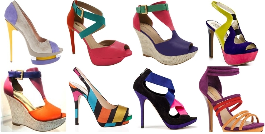 Lançamentos sandálias coloridas 2014