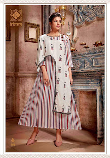 Kiana vintage vol 3 Party wear Gown kurtis wholesaler. Buy Amazon, instagram, Twiiter and Facebook kiana Vintage 3 kurtis