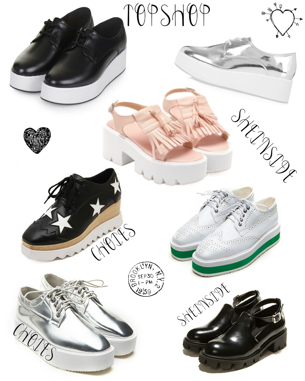 stella mccartney silver platform shoes