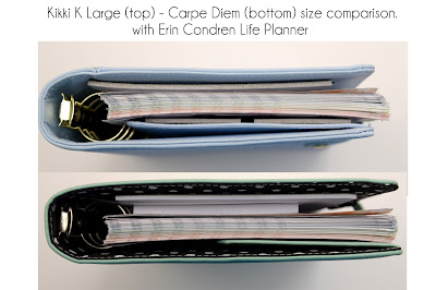 Kikki K Large compared to Carpe Diem planner