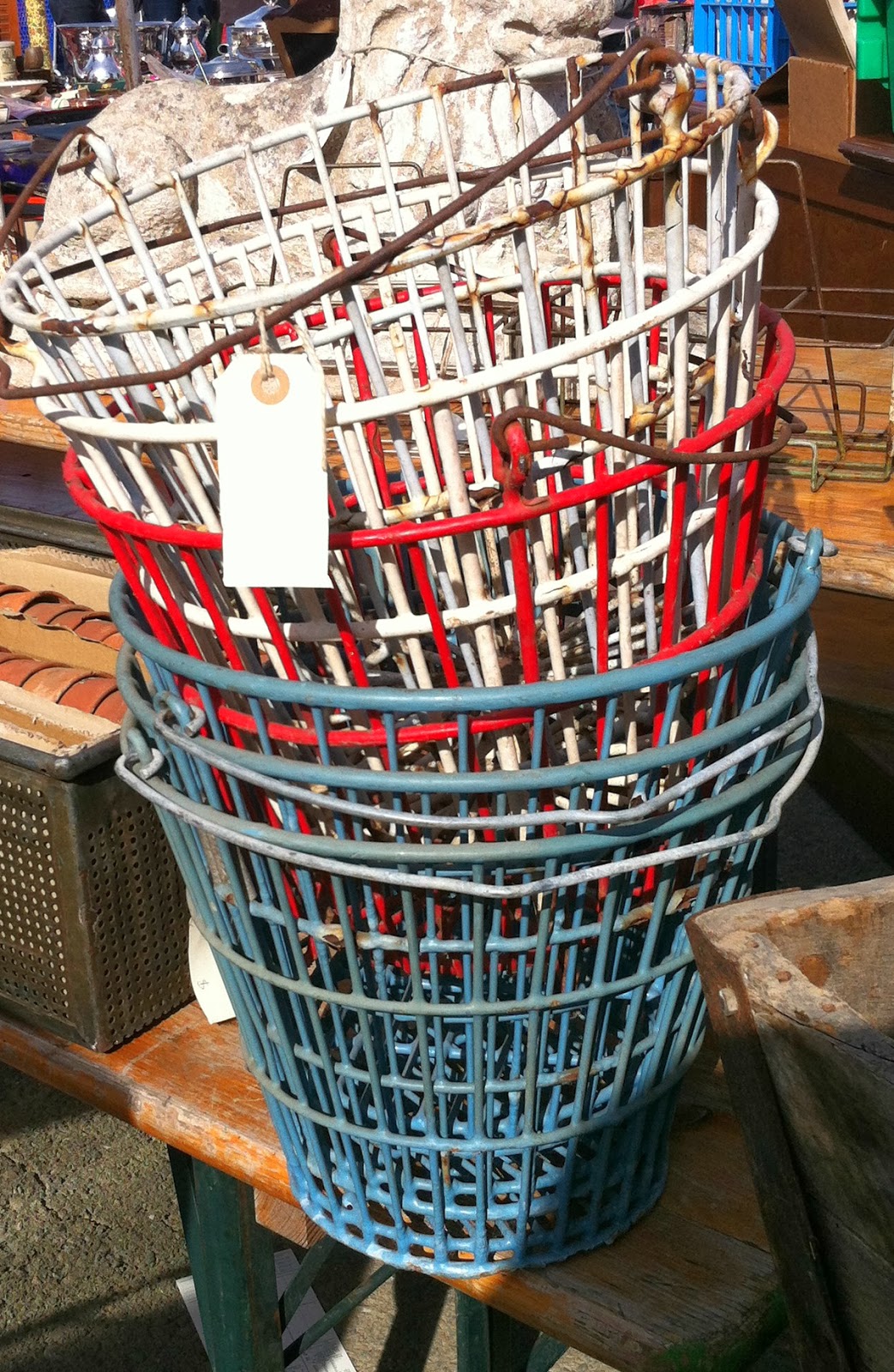 Everything Coastal.... Vintage Clam Baskets How to Use in Your Beach Home