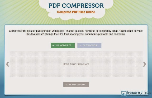 PDF Compressor : un autre service en ligne pour compresser les fichiers PDF