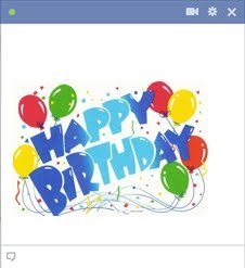 Happy Birthday Facebook Emoticon