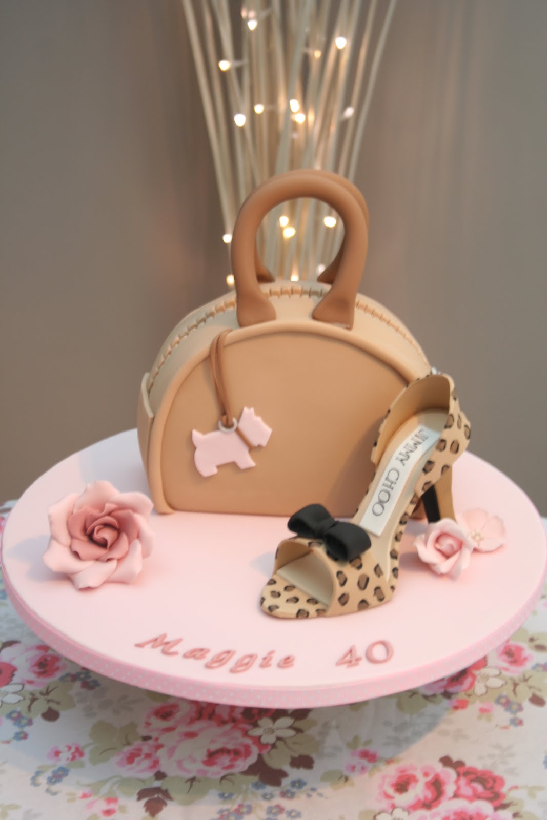 Katies Cupcakes Shoe and Handbag cake