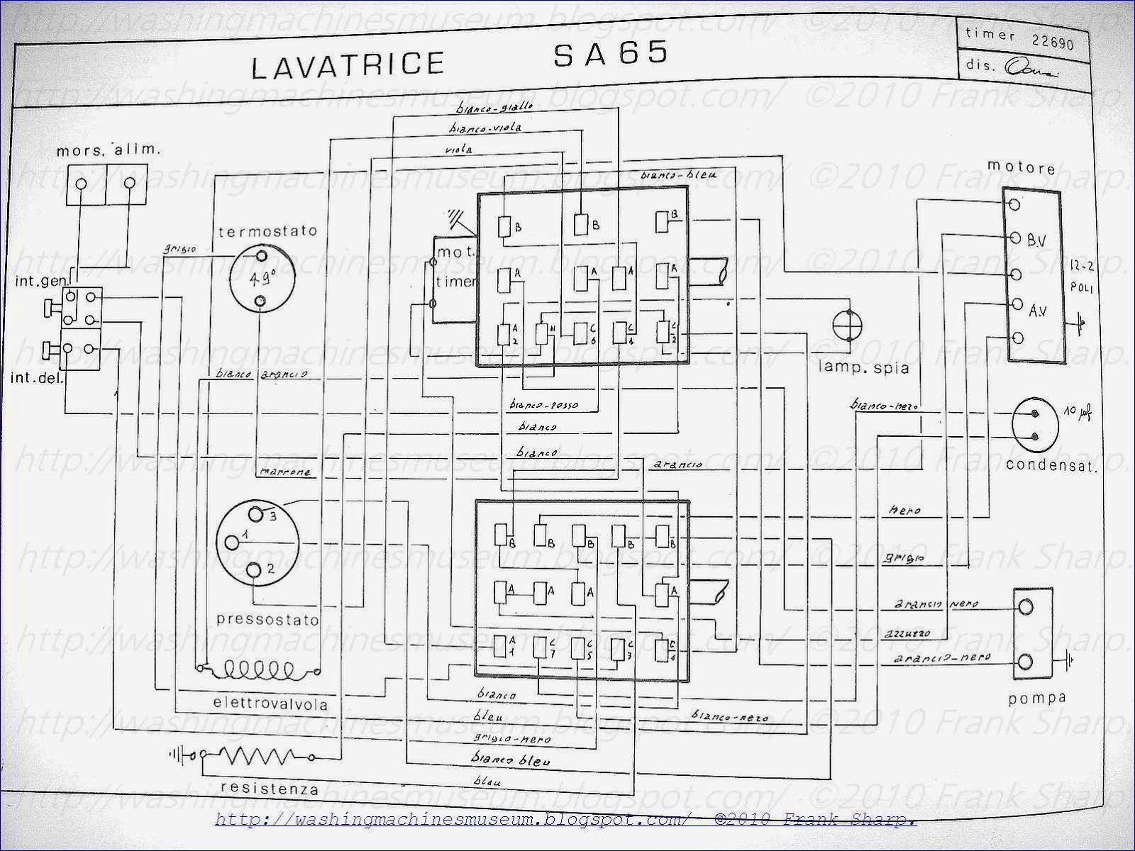 Washer Rama Museum. CANDY SA65 TIMER 22690 SCHEMATIC DIAGRAM.