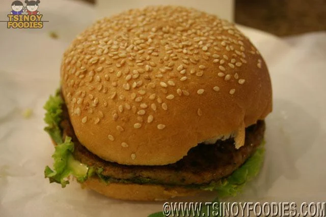 mushroom burger with cheese