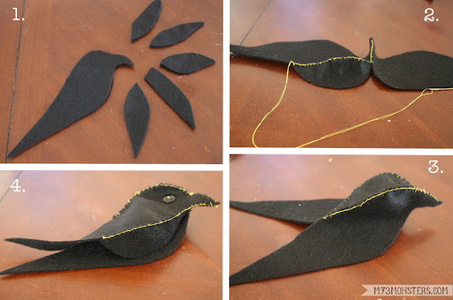 DIY Poe-Inspired Raven Halloween Decor by / for Lolly Jane