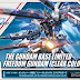 HGCE 1/144 ZGMF-X10A Freedom Gundam [Clear Ver.] Gundam Base Tokyo Limited - Release Info
