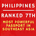 Philippines: Ranked 7th Most Powerful Passport In SouthEast Asia | Free Visa Countries Over 66 International Destinations