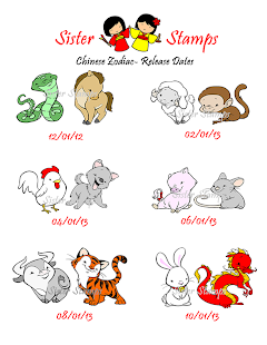 Sister Stamps Chinese Zodiac