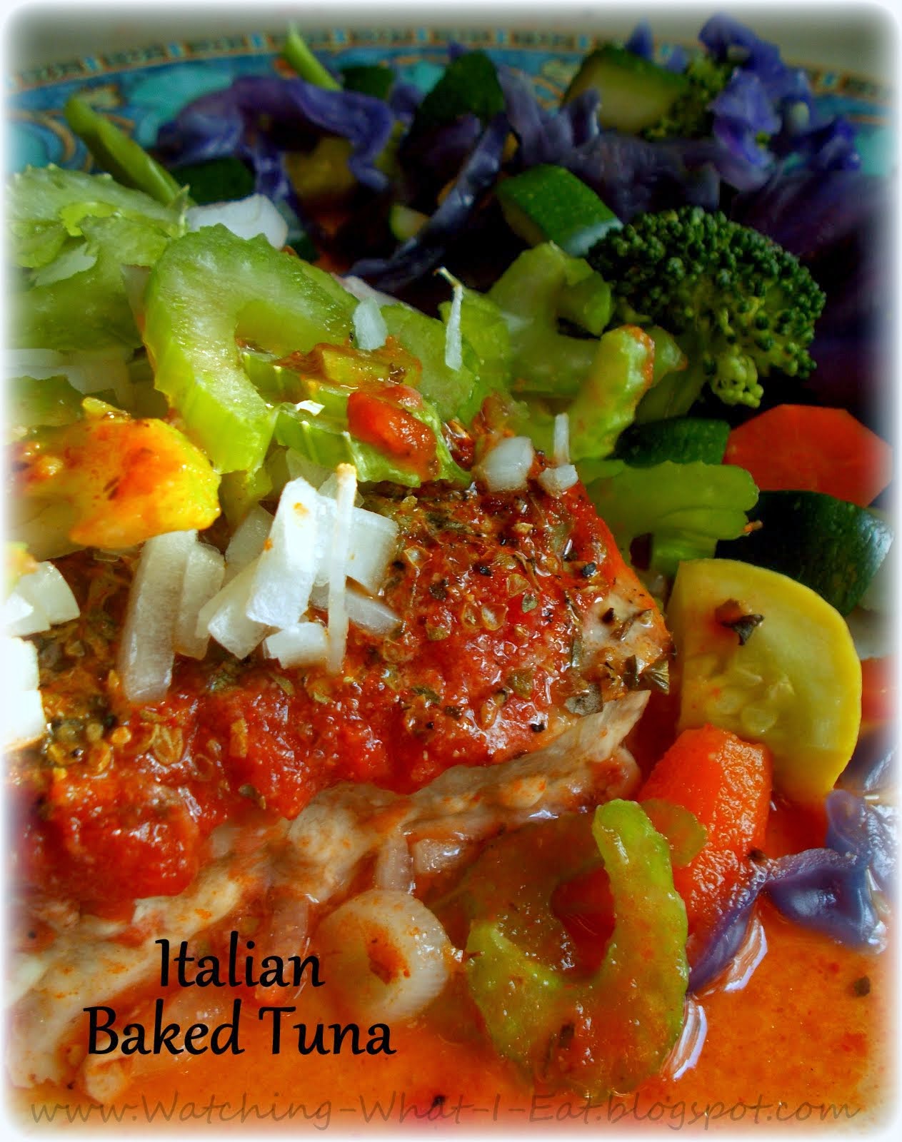 Watching What I Eat Italian Baked Tuna