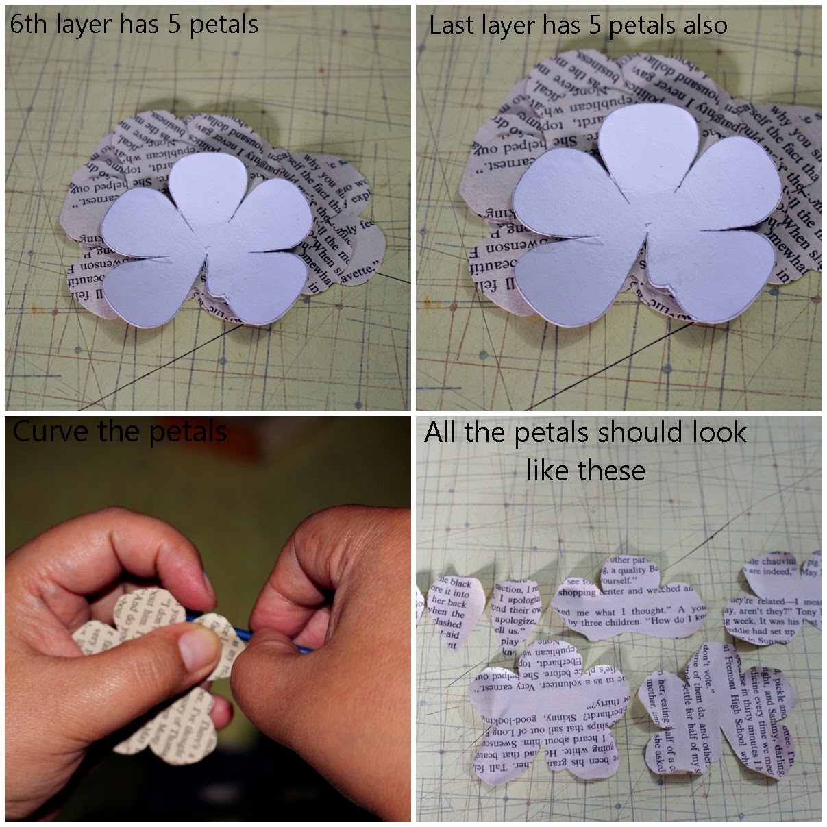 DIY How To Make a Paper Rose Using Vintage Book Pages Reduce. Reuse
