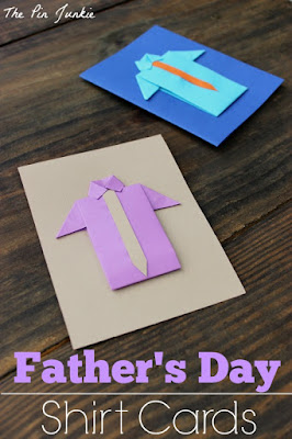fathers day origami shirt card