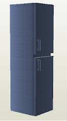 frigorífico metal azul oscuro