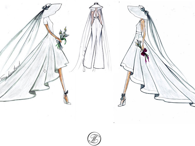 dessin et création robes de mariée Fanny Liautard robes de mariage