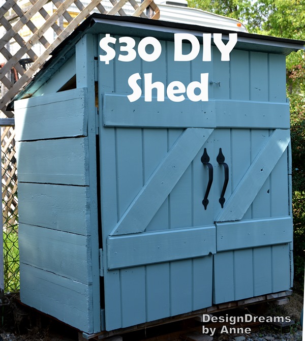 DesignDreams by Anne: The Mini Shed Project aka I built a shed for $30