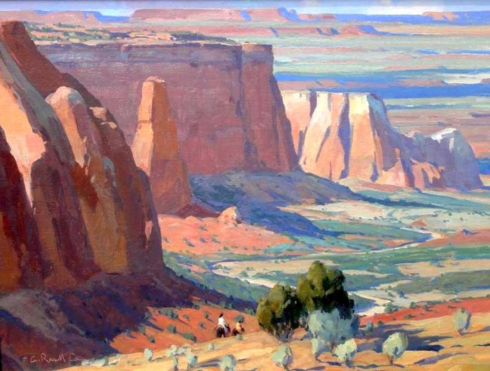 Горные пейзажи. G. Russell Case 5