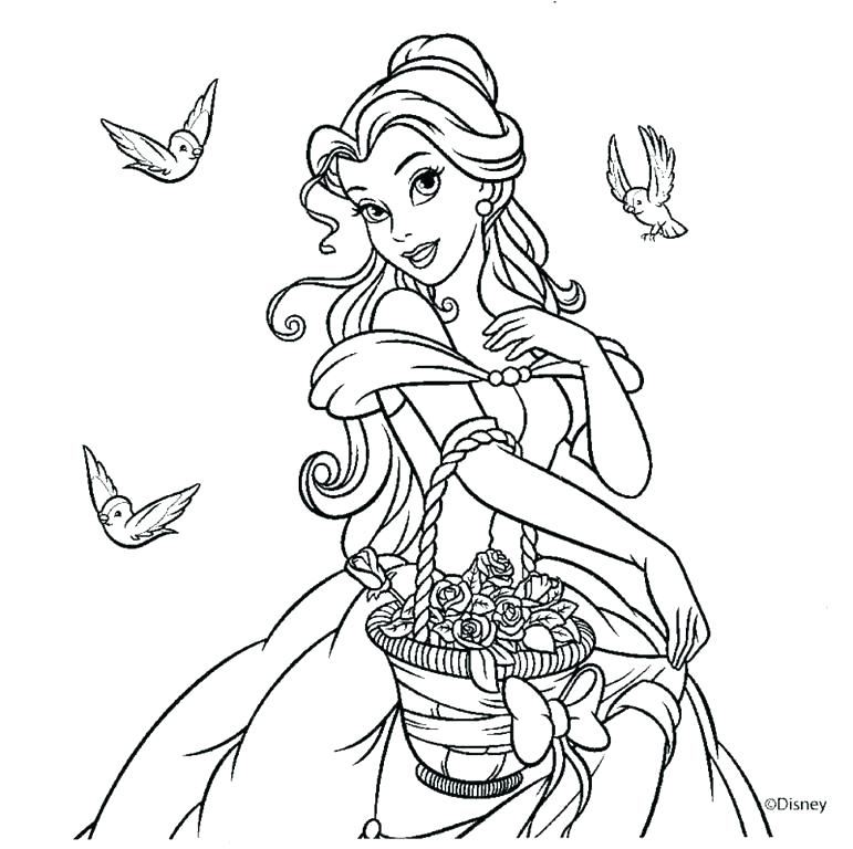 Dibujos Para Colorear De Las Princesas Disney