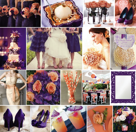 Ideas by Andrea Fall Color Combo Peach & Plum