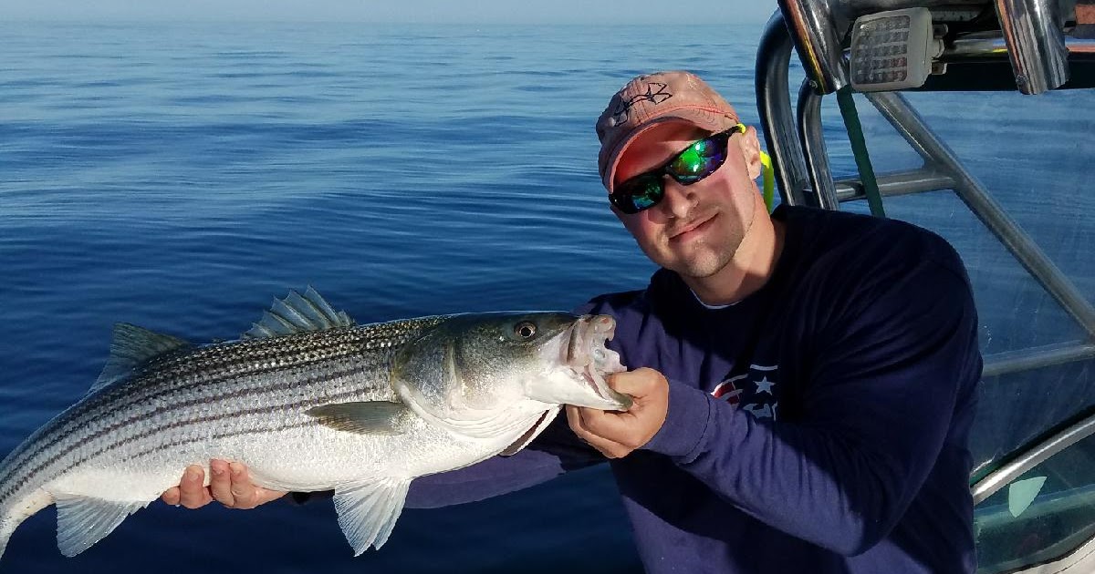 New England Hunter Striper Fishing Cape Cod Bay 2017