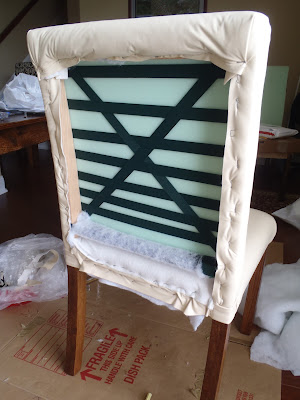 Lazy Liz on Less: DIY Dining chairs - finally finished them!