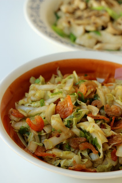 Mission: Food: Stir-Fried Greens with Dried Shrimp