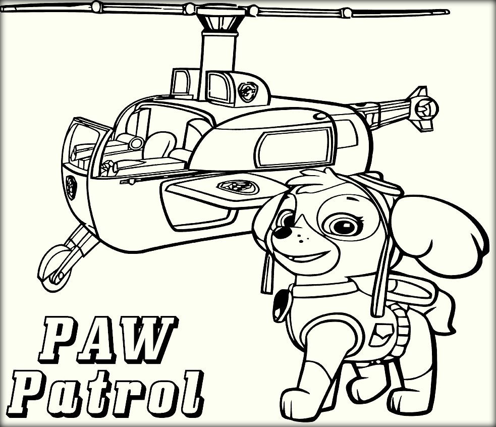 Free Nick Jr Paw Patrol Coloring Pages