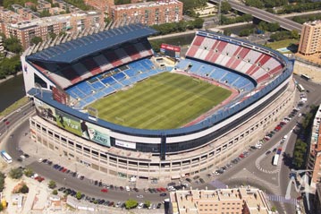 Estadio Vicente Calderón.