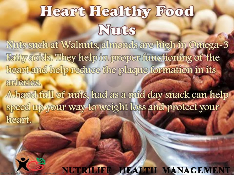 DIET WHAT IT REALLY MEANS!!!!!!!! Heart Healthy Foods Nuts