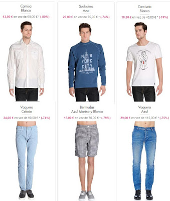 Ejemplos de prendas para hombre en oferta de Japan Rags ropa para hombre