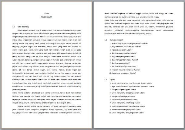 Contoh Makalah Tentang Rubella Contoh Makalah Docx