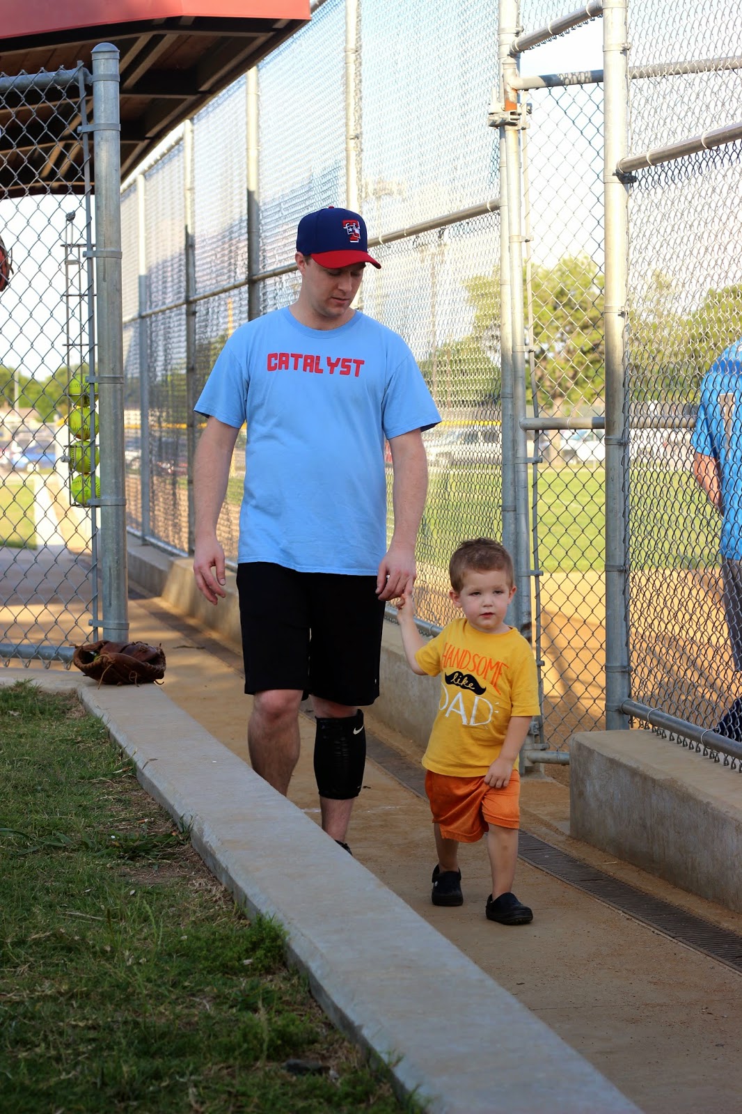 The Link Home daddy's baseball game
