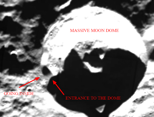 Moon anomalies from NASA's own panorama image taken from Google Moon.