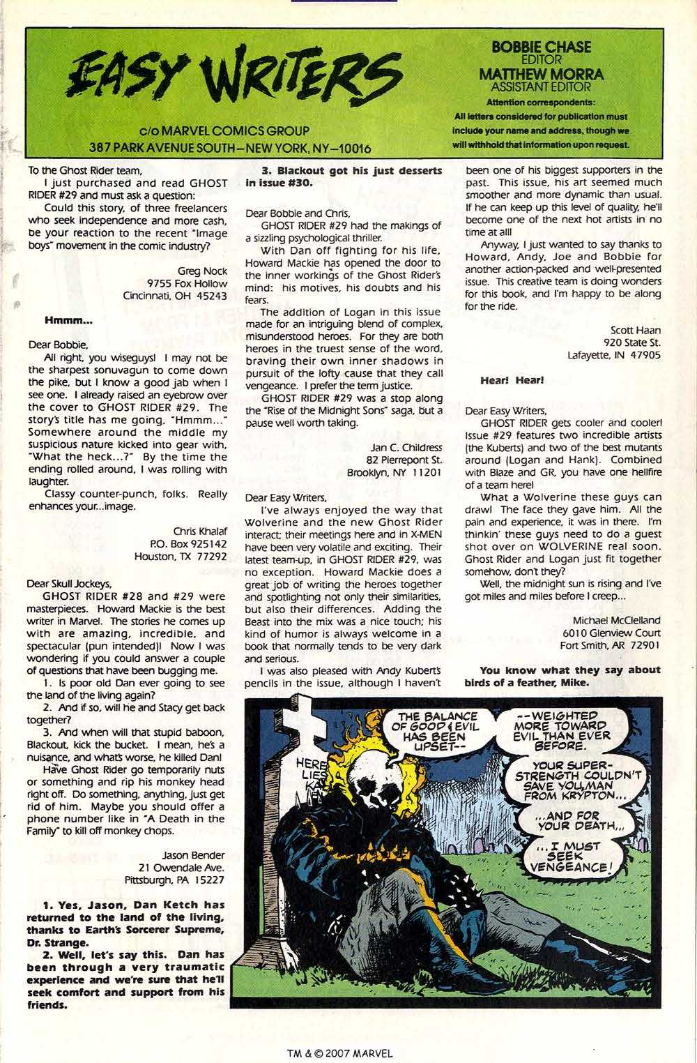 Ghost Rider (1990) Issue #33 #36 - English 33