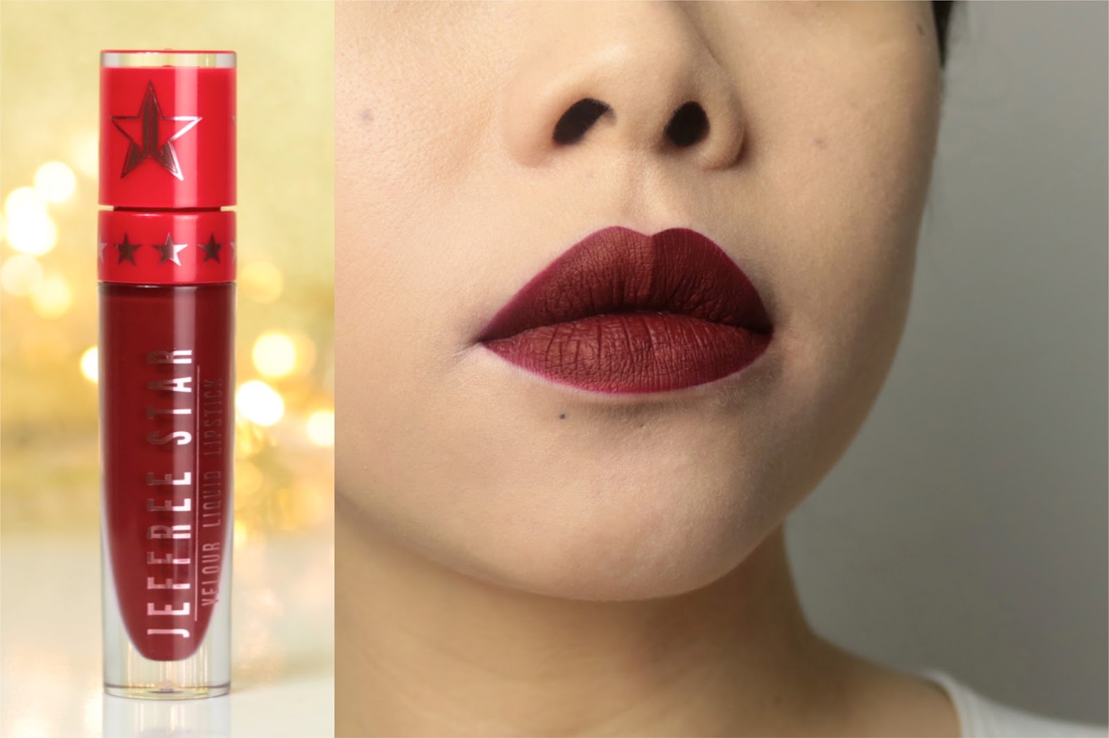 Jeffree Star Velour Liquid Lipsticks | La collection de Noël avis et swatch Designer Blood