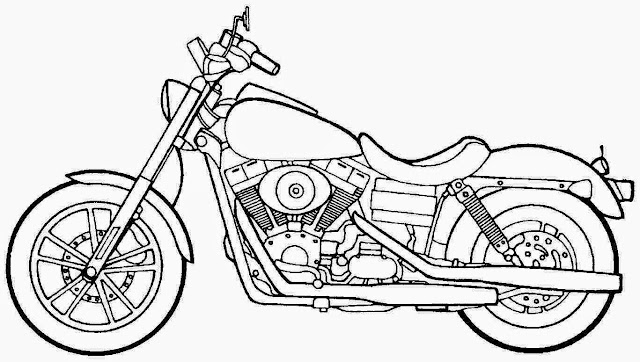 The Holiday Site: Coloring Pages of Motorcycles Free and Downloadable