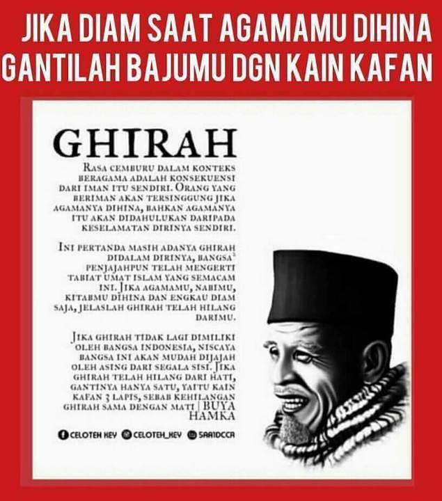 HAMKA Jika Diam Saat Agamamu Dihina, Gantilah Bajumu