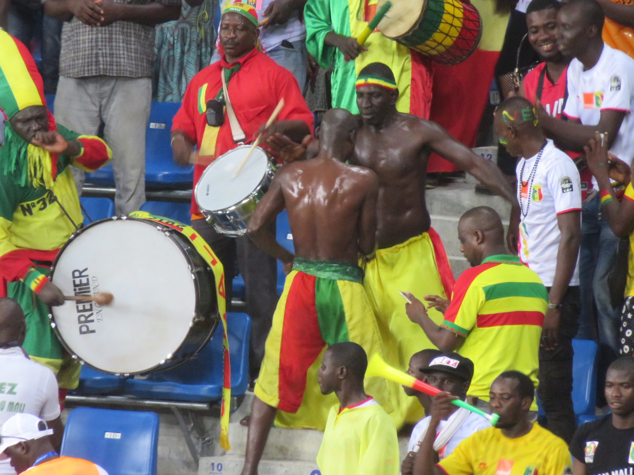 Mali fans at Afcon 2017.