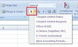 Cara Merubah Satuan Mata Uang Menjadi Rp di Excel 2007 - Panduan