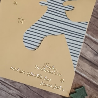 [DIY] Last-Minute Weihnachtskarte Elch // Elk Christmas Card